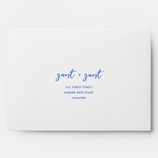 Minimal Hand Drawn Whimsical Doodle Wedding Envelope