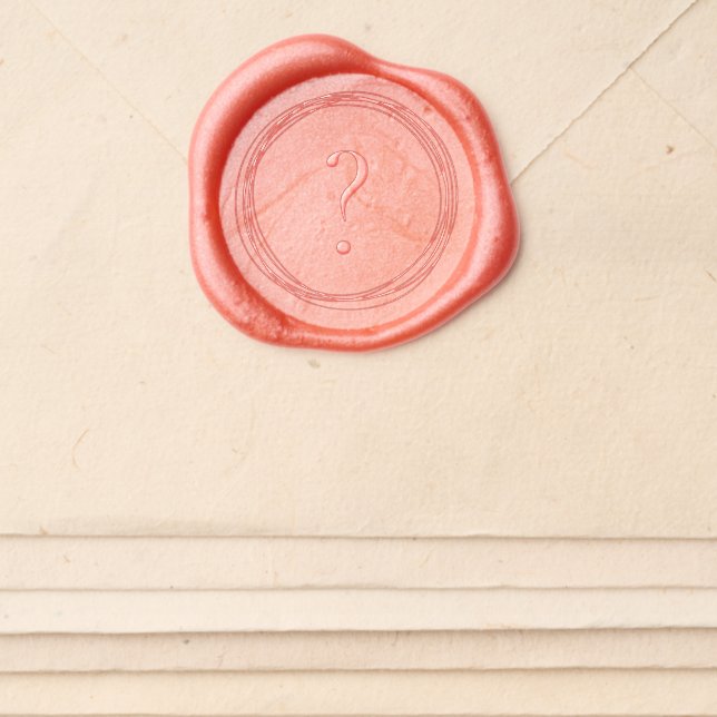 Minimal handdrawn circles  wax seal sticker (Front)