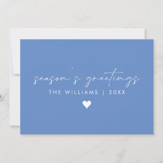 Minimal Handwritten Script No Photo Christmas Holiday Card