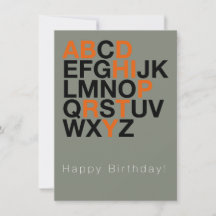 Minimal Happy Birthday Card – Modern Typography