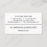 [ Thumbnail: Minimal, Health Care Professional Business Card ]