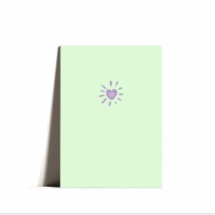 Minimal Heart Love You Valentines Card