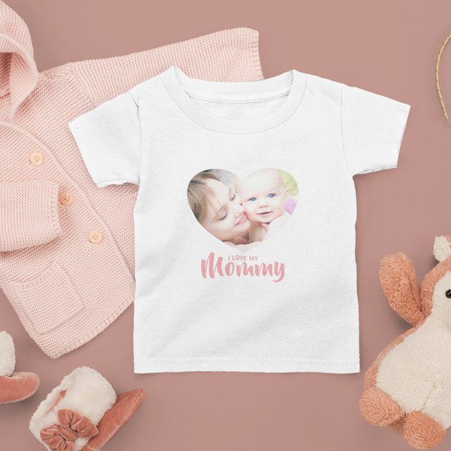 Minimal Heart photo I Love My Mommy Toddler T-shirt (Creator Uploaded)