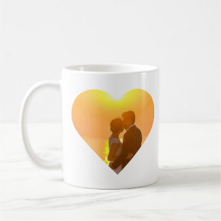 Minimal Heart-Shaped Photo - I Love You Wifey Coffee Mug