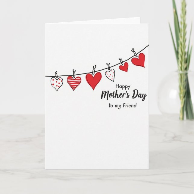 Minimal Heartfelt Mothers Card (Front)