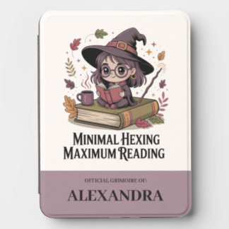 Minimal Hexing Maximum Reading Cute Witch Bookish Kindle Cover