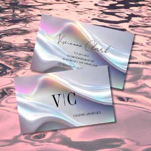 Minimal Holographic Branding Card