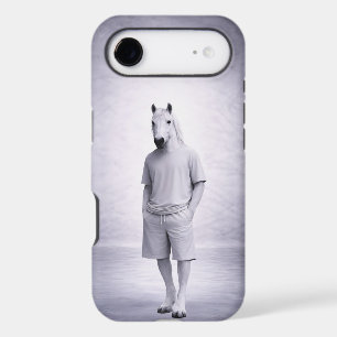 Minimal Horse in Casual Modern Outfit iPhone 17 Air Case