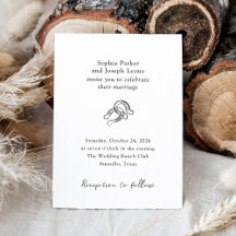 Minimal Horseshoe | Rustic Black and White Wedding