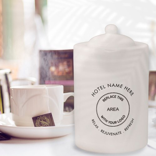 Minimal Hotel or Guest House Logo Tagline Quote Teapot