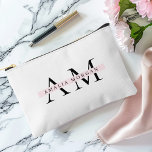 Minimal Initial & Personalized  Accessory Pouch<br><div class="desc">Travel in style with this Minimal Pastel Pink Initial & Personalized Duffle Bag. Featuring a sleek and minimalist design, this duffle bag is perfect for weekend getaways, gym sessions, or daily commutes. The soft pastel pink background adds a touch of elegance and femininity, while the personalized initial or name makes...</div>