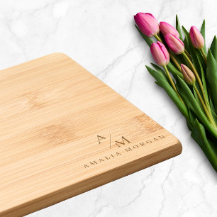 Minimal Initial & Personalized Engraved Cutting Board