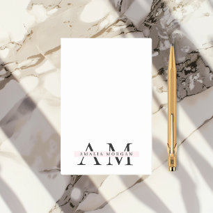 Minimal  Initial & Personalized Post-it Notes