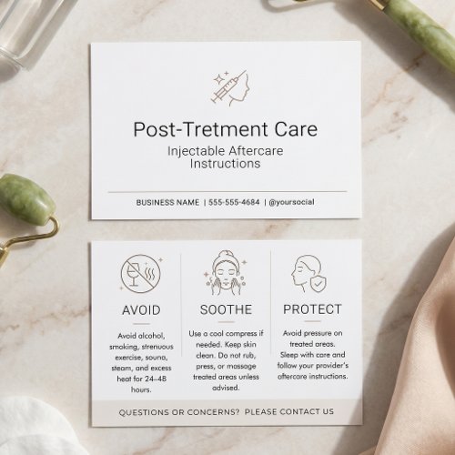 Minimal Injectable Aftercare Instructions for Med