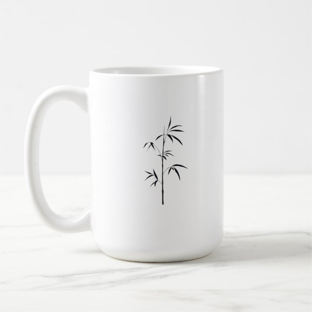 Minimal Japanese Bamboo Mug (Left)
