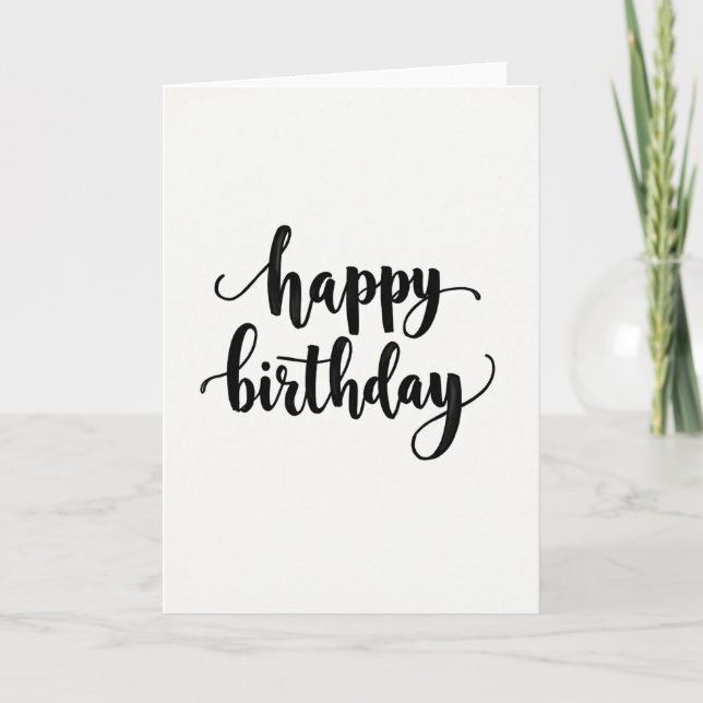 Minimal Joyful Birthday Card (Front)