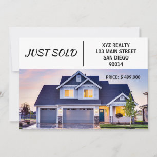 Minimal Just Sold Real Estate Marketing Announcement