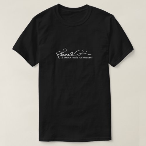 Minimal Kamala Harris For President 2024 Signature T_Shirt