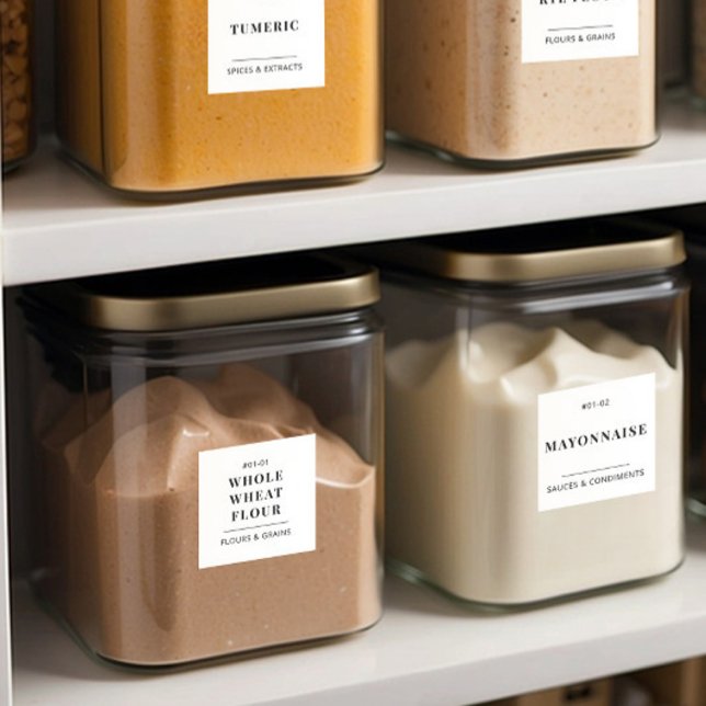 Minimal Kitchen Pantry Food Storage Organization Sticker (Creator Uploaded)