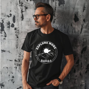 Minimal landscape pine trees forest T-Shirt