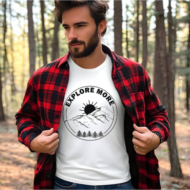 Minimal landscape pine trees forest T-Shirt (Creator Uploaded)