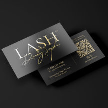 Minimal Lash Tech Extensions Black Gold Signature