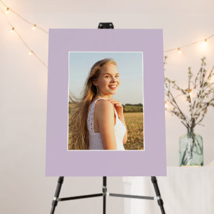 Minimal Lavender Bat Mitzvah Photo Sign in Board