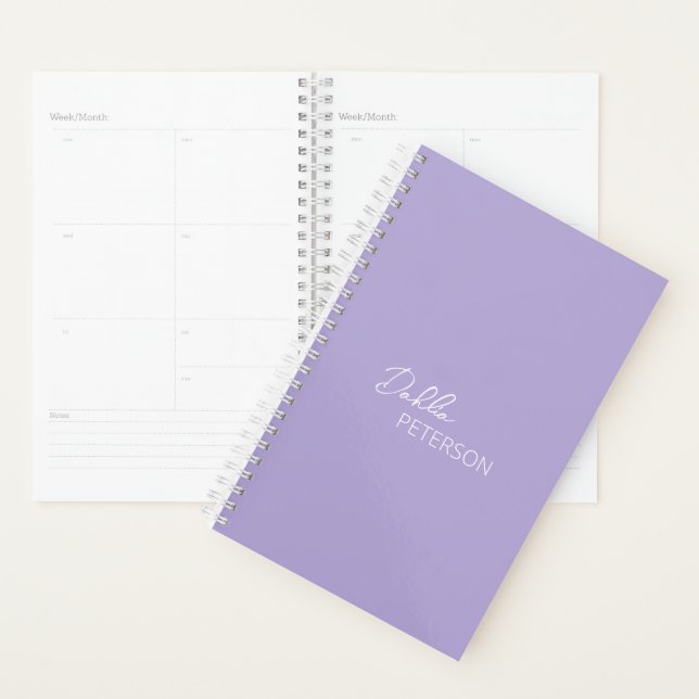 Minimal Lavender Modern Planner (Display)