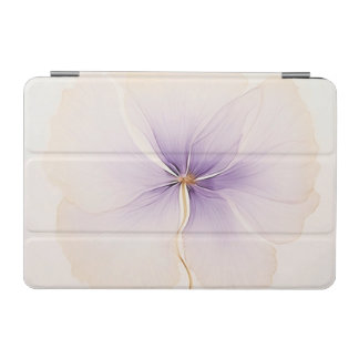 Minimal Lavender Watercolor Flower iPad Mini Cover
