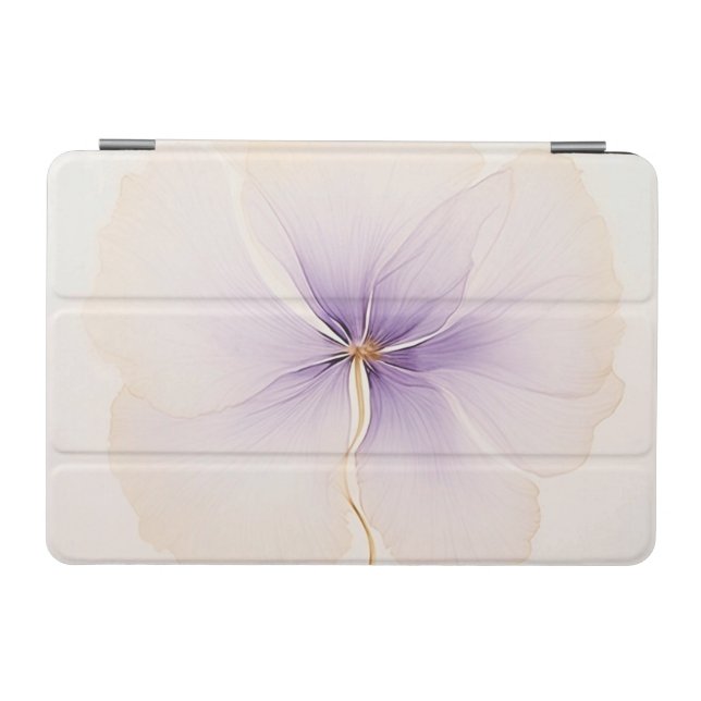 Minimal Lavender Watercolor Flower iPad Mini Cover (Horizontal)