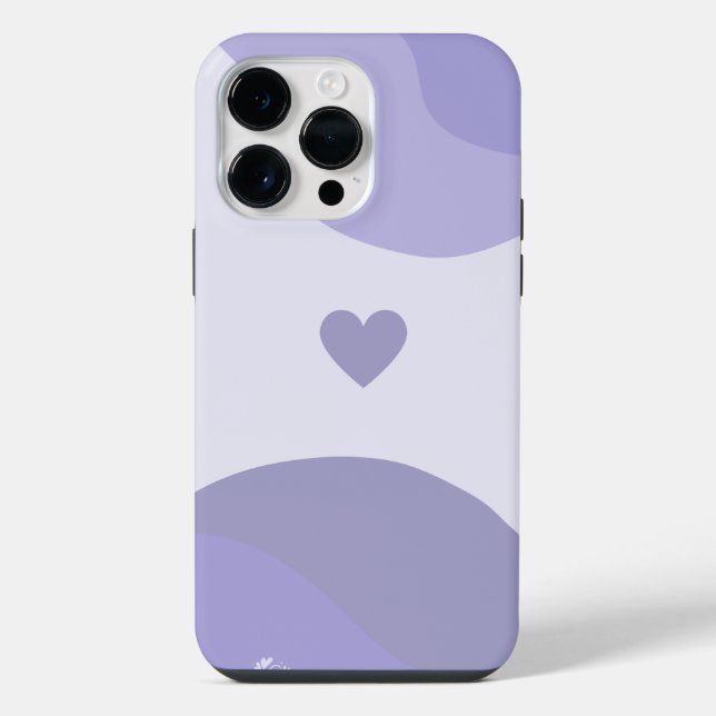 Minimal Lavendor  Iphone Case (Back)