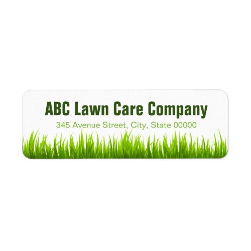 Minimal Lawn Care Landscaping Services Company Label