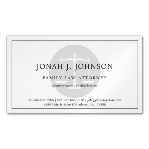 Minimal Lawyer Themed  Business Card