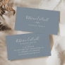 Minimal Leaf | Blue and White Business Card