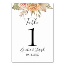 Minimal Leaf Boho Floral Wedding