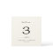 Minimal Leaf | Dark Gray Table Number