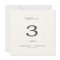 Minimal Leaf | Dark Gray Table Number
