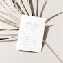 Minimal Leaf | Dusty Blue Song Request RSVP Card