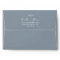 Minimal Leaf | Dusty Blue Wedding Invitation