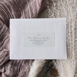 Minimal Leaf | Dusty Purple Guest Address Labels<br><div class="desc">These minimal leaf dusty purple guest address labels are perfect for a boho wedding. The design features a simple greenery silhouette in light lavender purple with classic minimalist style. Customize each label with the name and address of your guests. 21 labels per sheet. Add each sheet that you need to...</div>
