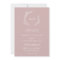 Minimal Leaf | Dusty Rose All In One Wedding