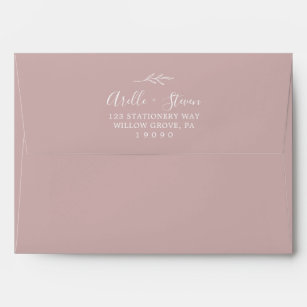 Dusty Rose Envelopes for Wedding 3x5, 4x6, 5x7 More Invite & RSVP