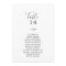 Minimal Leaf Gray Table Number Seating Chart Cards