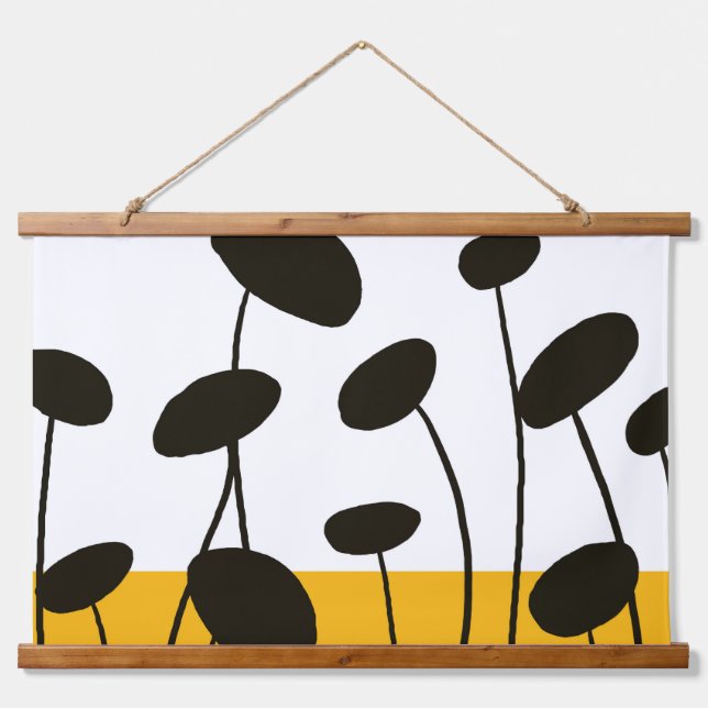 Minimal Leaf Kids T-Shirt 🌿 Hanging Tapestry (Front)