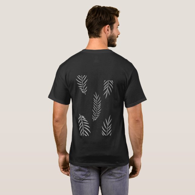 Minimal Leaf Pattern Tee (Back Full)