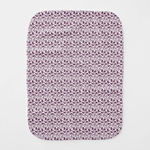Minimal Leaf Seamless Pattern | Elegant Botanical  Baby Burp Cloth