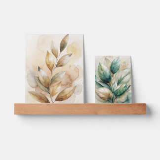 Minimal Leaf Wall Art Picture Ledge
