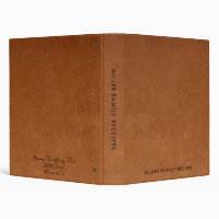 Minimal Leather Family Recipe Christmas Message