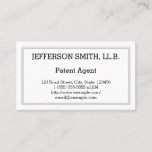 [ Thumbnail: Minimal Legal Professional Business Card ]