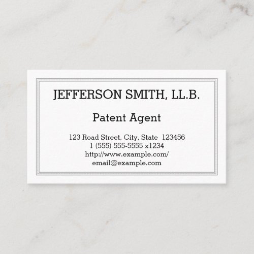 Minimal Legal Professional Business Card